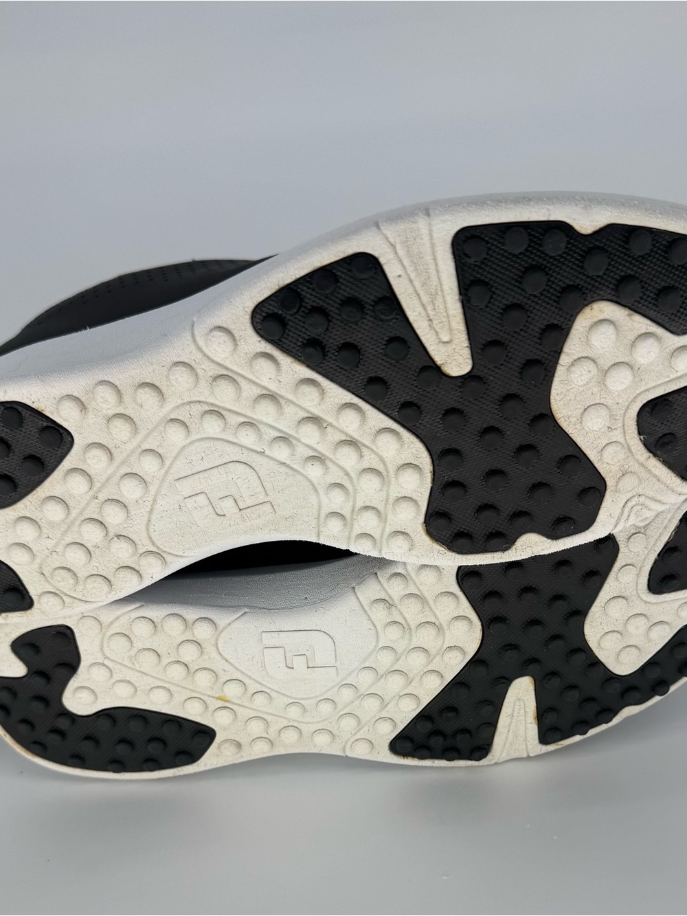 FootJoy Women's Gray and White Golf Sneakers with Leopard-Print Collar Size 8 - Picture 7 of 7